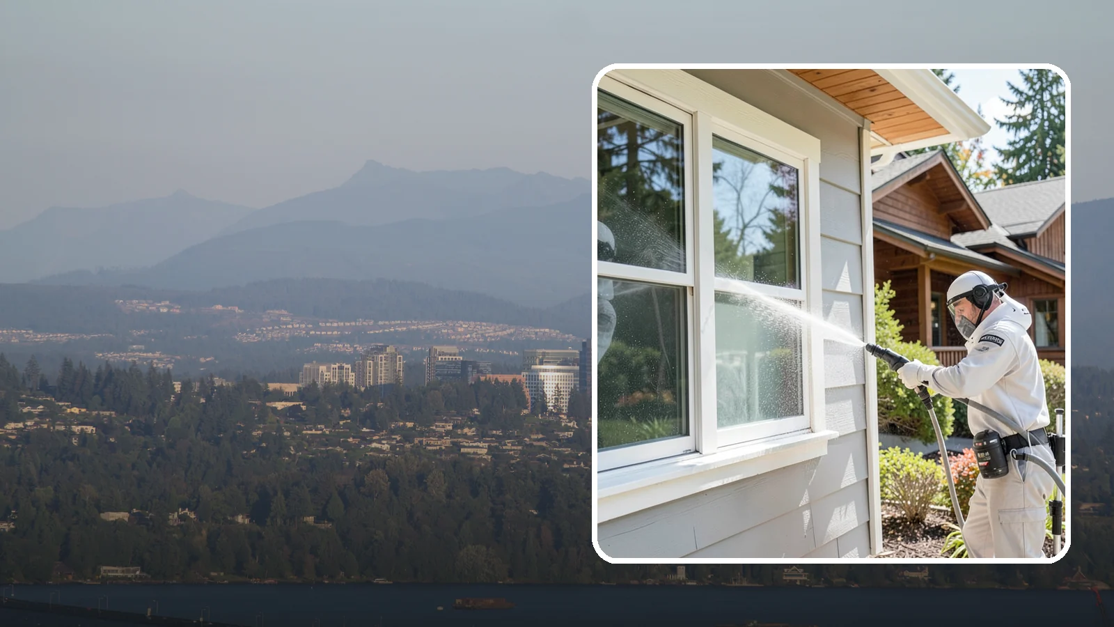 Window Track Cleaning in Medina, King County, WA - Deep cleaning of window tracks where our wet climate packs dirt, grit, and mildew into the channels.
