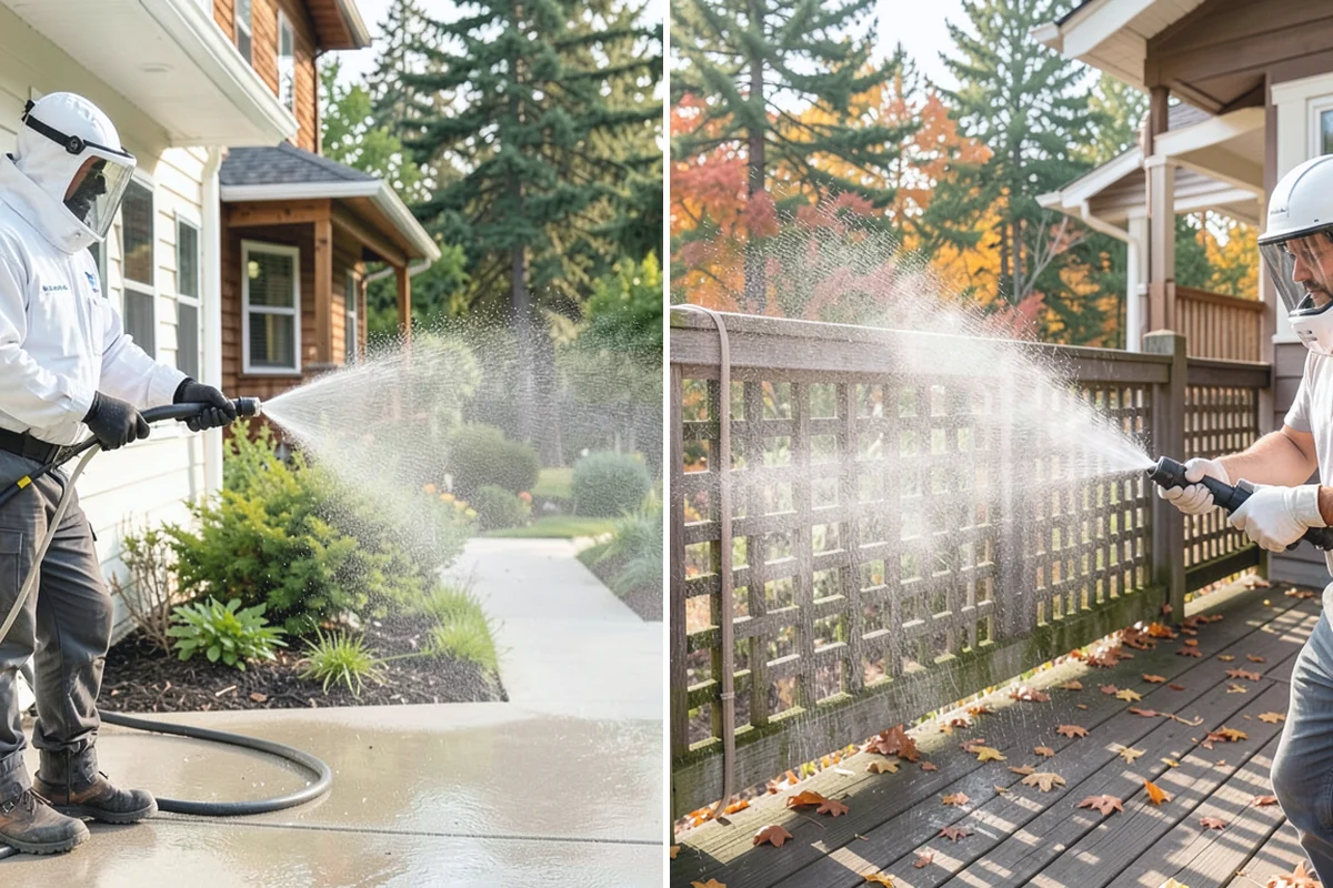Window Track Cleaning in Medina, King County, WA - Vacuum loose debris from the tracks