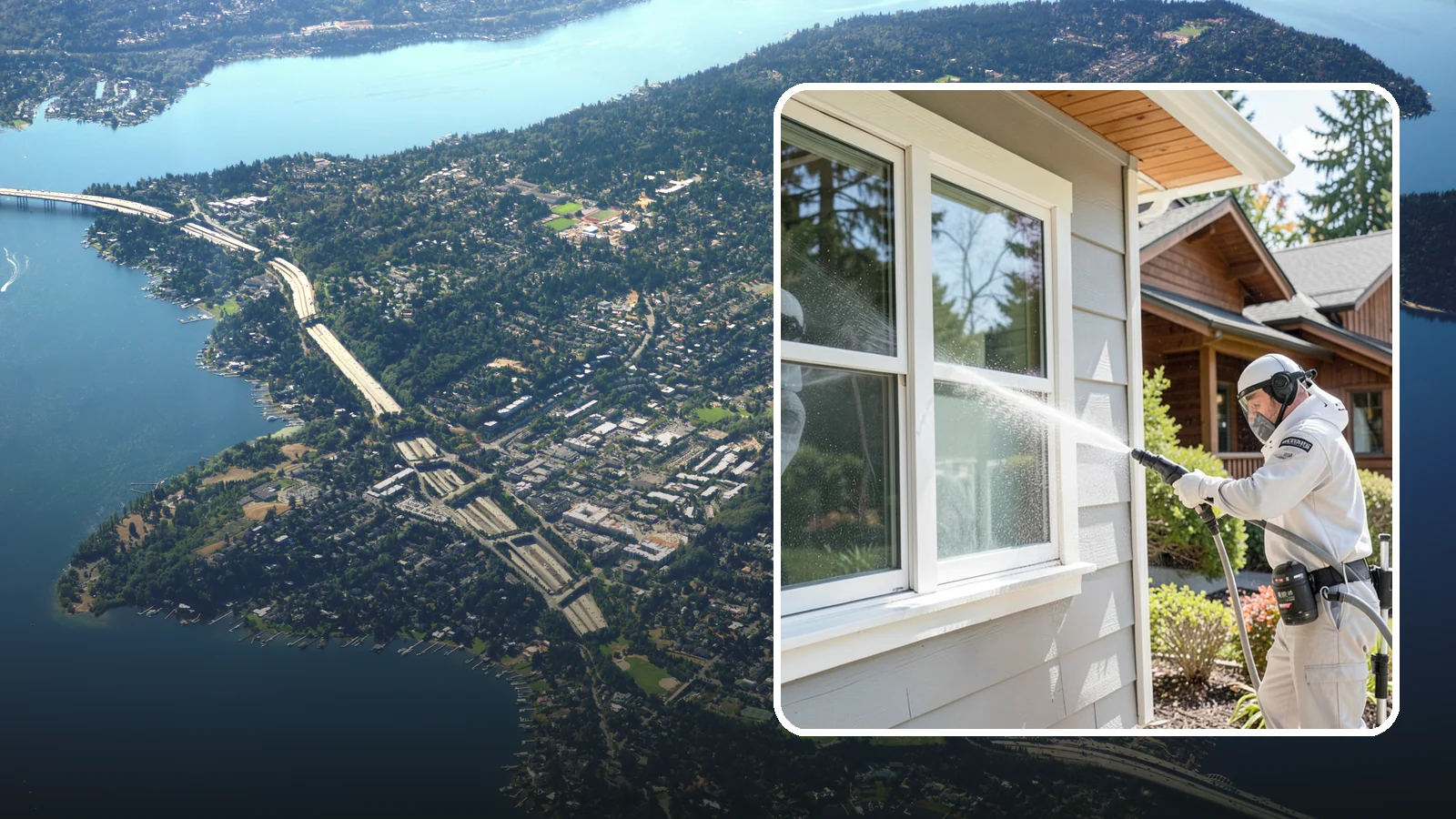 Window Track Cleaning in Mercer Island, King County, WA - Deep cleaning of window tracks where our wet climate packs dirt, grit, and mildew into the channels.