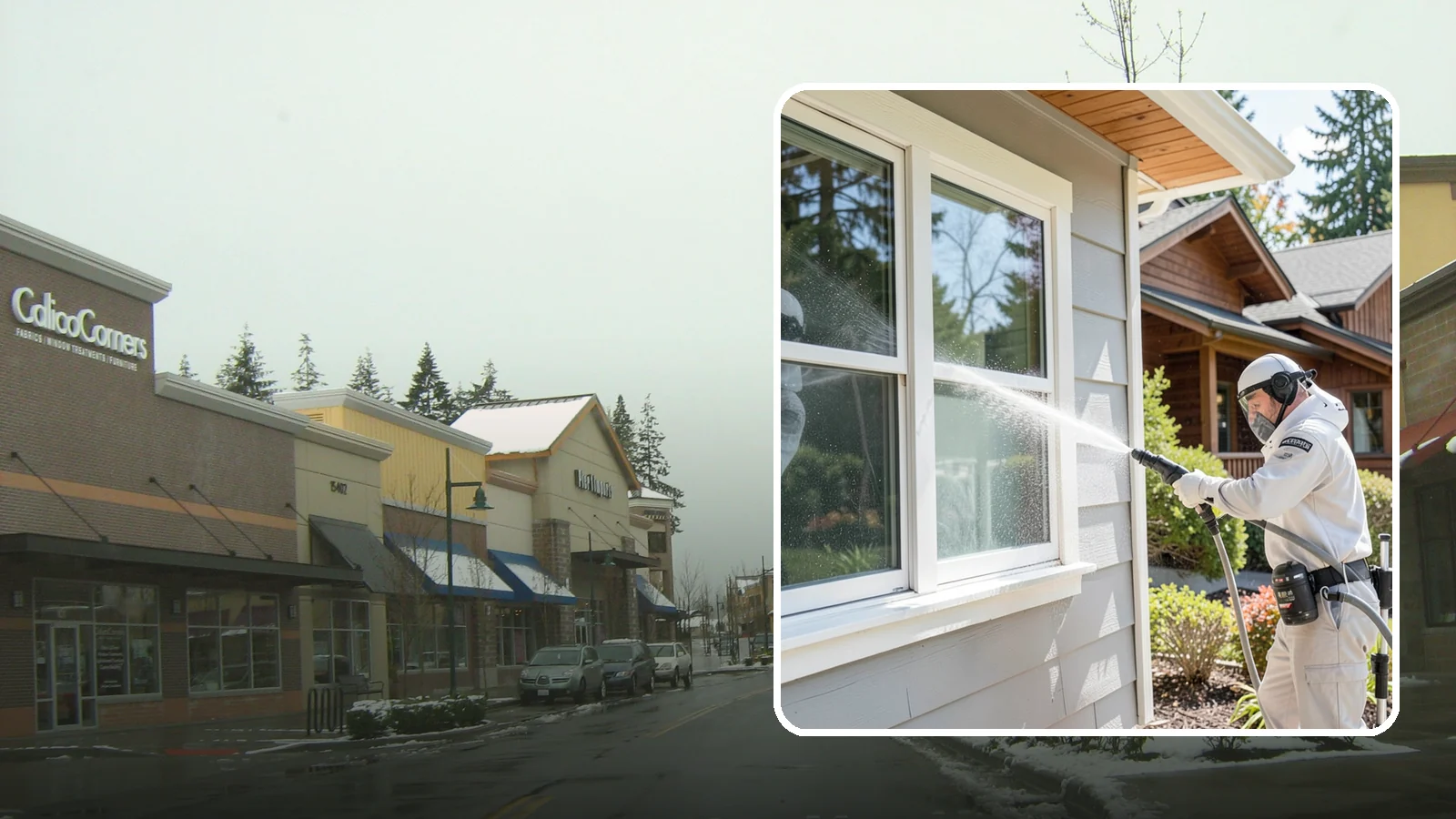 Window Track Cleaning in Mill Creek, Snohomish County, WA - Deep cleaning of window tracks where our wet climate packs dirt, grit, and mildew into the channels.