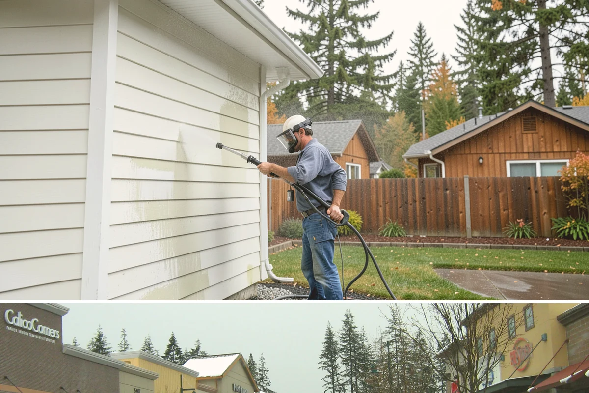 Window Track Cleaning in Mill Creek, Snohomish County, WA - Track cleaning fits well in spring, clearing the damp winter buildup before summer window use.