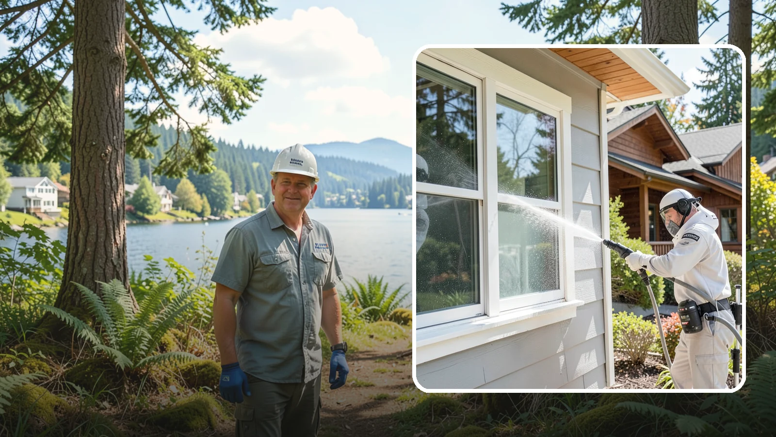 Window Track Cleaning in Milton, King County, WA - Deep cleaning of window tracks where our wet climate packs dirt, grit, and mildew into the channels.