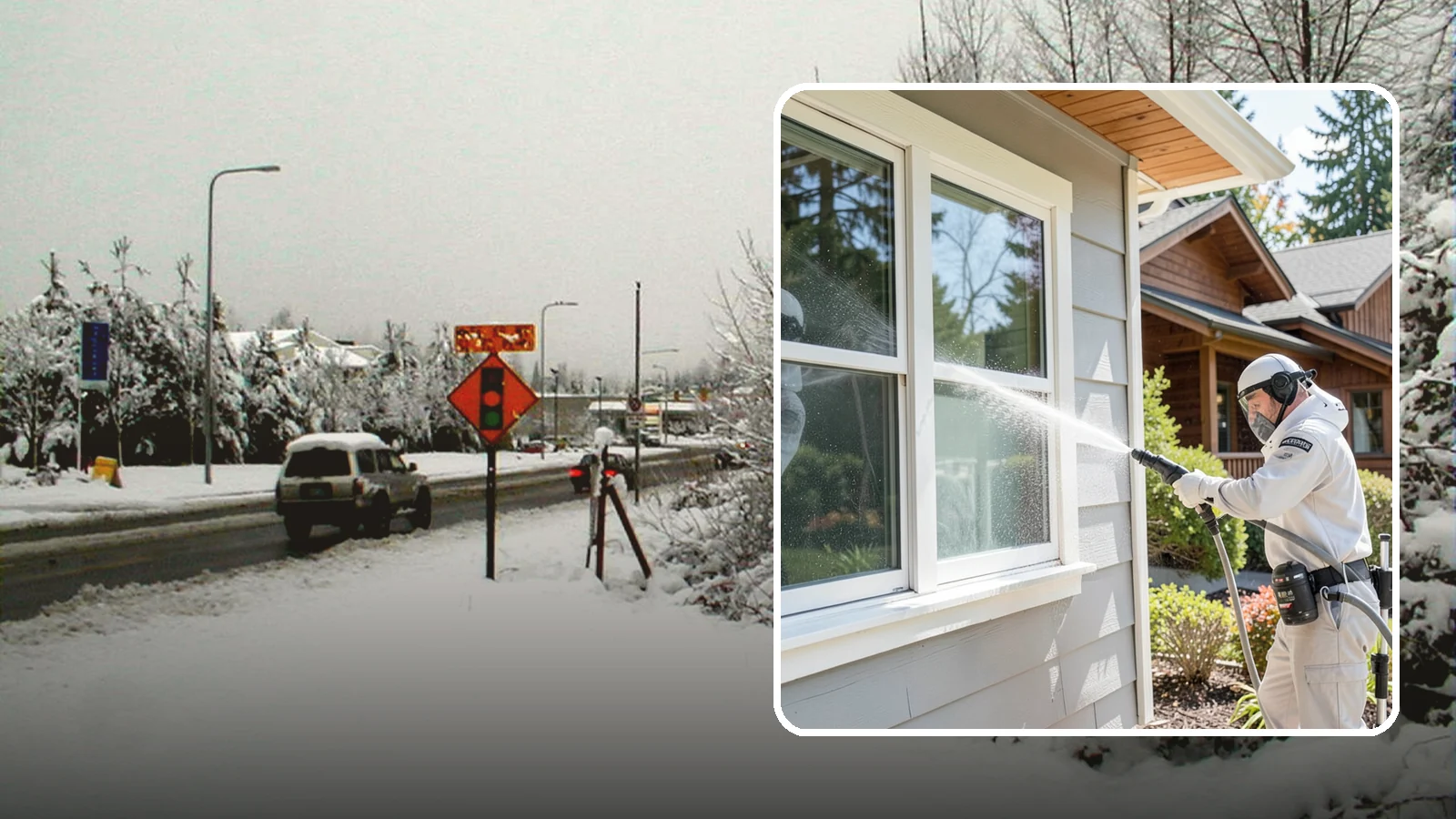 Window Track Cleaning in Newcastle, King County, WA - Deep cleaning of window tracks where our wet climate packs dirt, grit, and mildew into the channels.