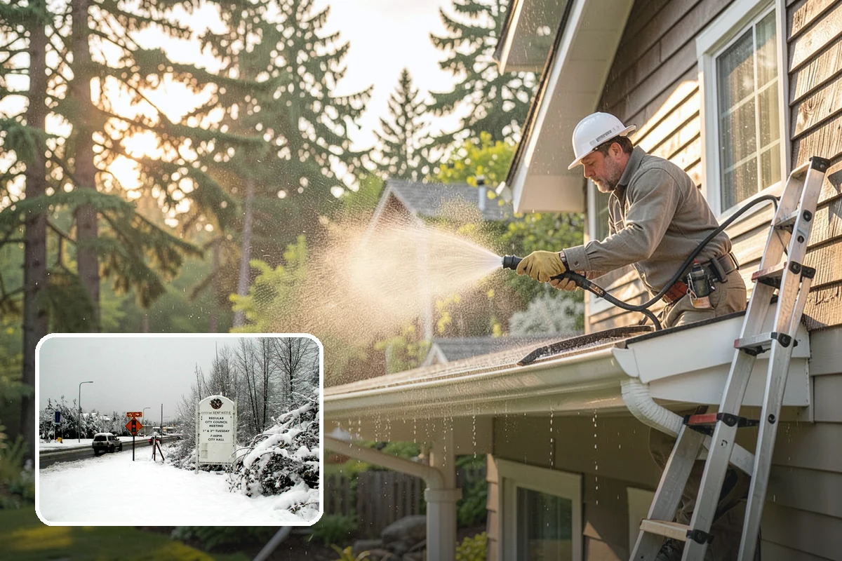 Window Track Cleaning in Newcastle, King County, WA - Clears packed dirt and mildew from the track channels