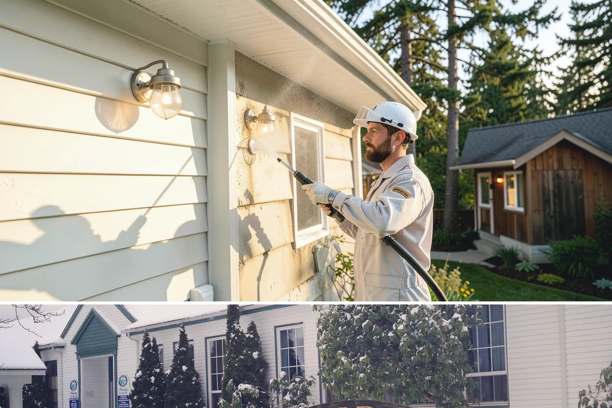 Window Track Cleaning in Pacific, King County, WA - Track cleaning fits well in spring, clearing the damp winter buildup before summer window use.