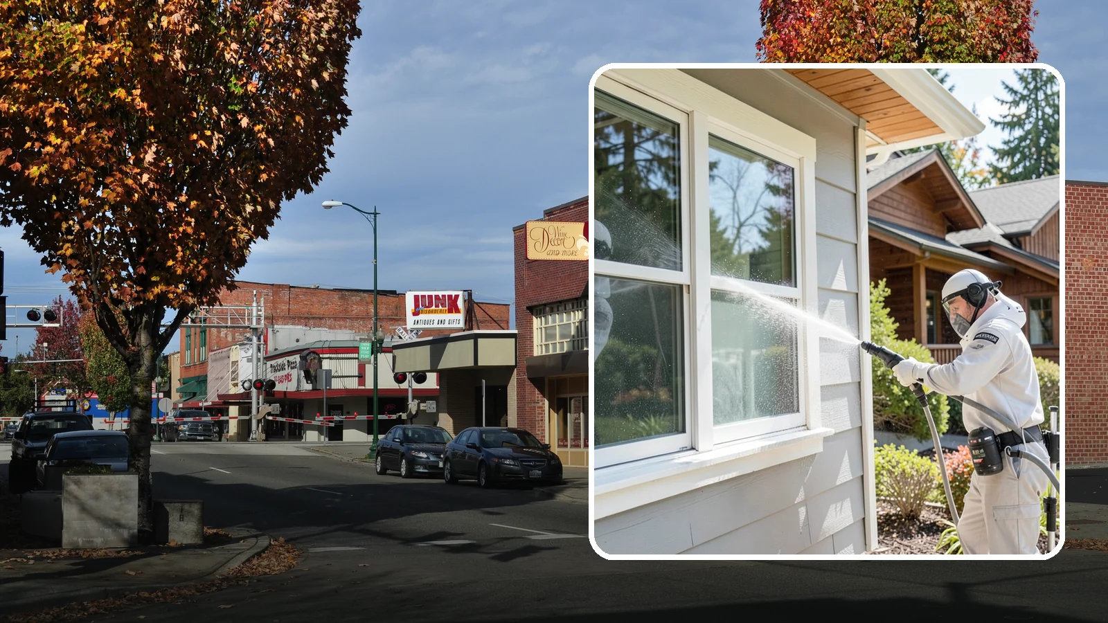 Window Track Cleaning in Puyallup, Pierce County, WA - Deep cleaning of window tracks where our wet climate packs dirt, grit, and mildew into the channels.