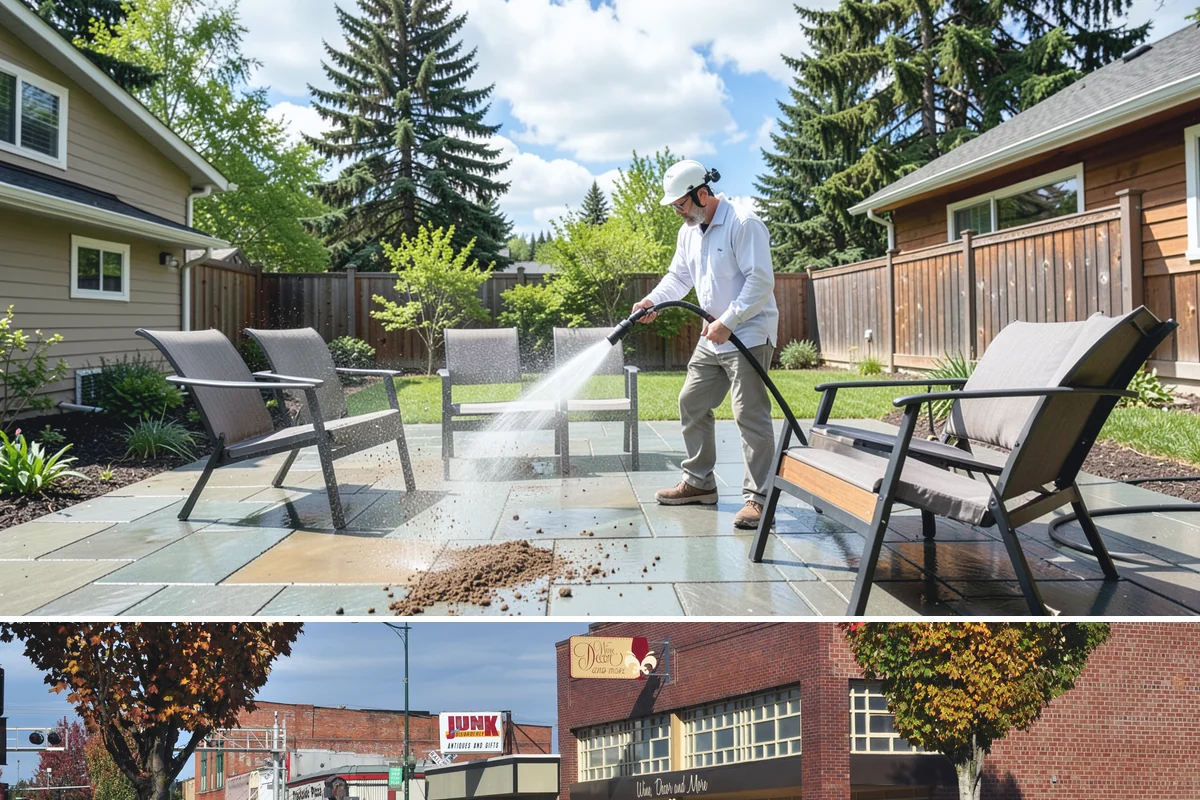 Window Track Cleaning in Puyallup, Pierce County, WA - Track cleaning fits well in spring, clearing the damp winter buildup before summer window use.