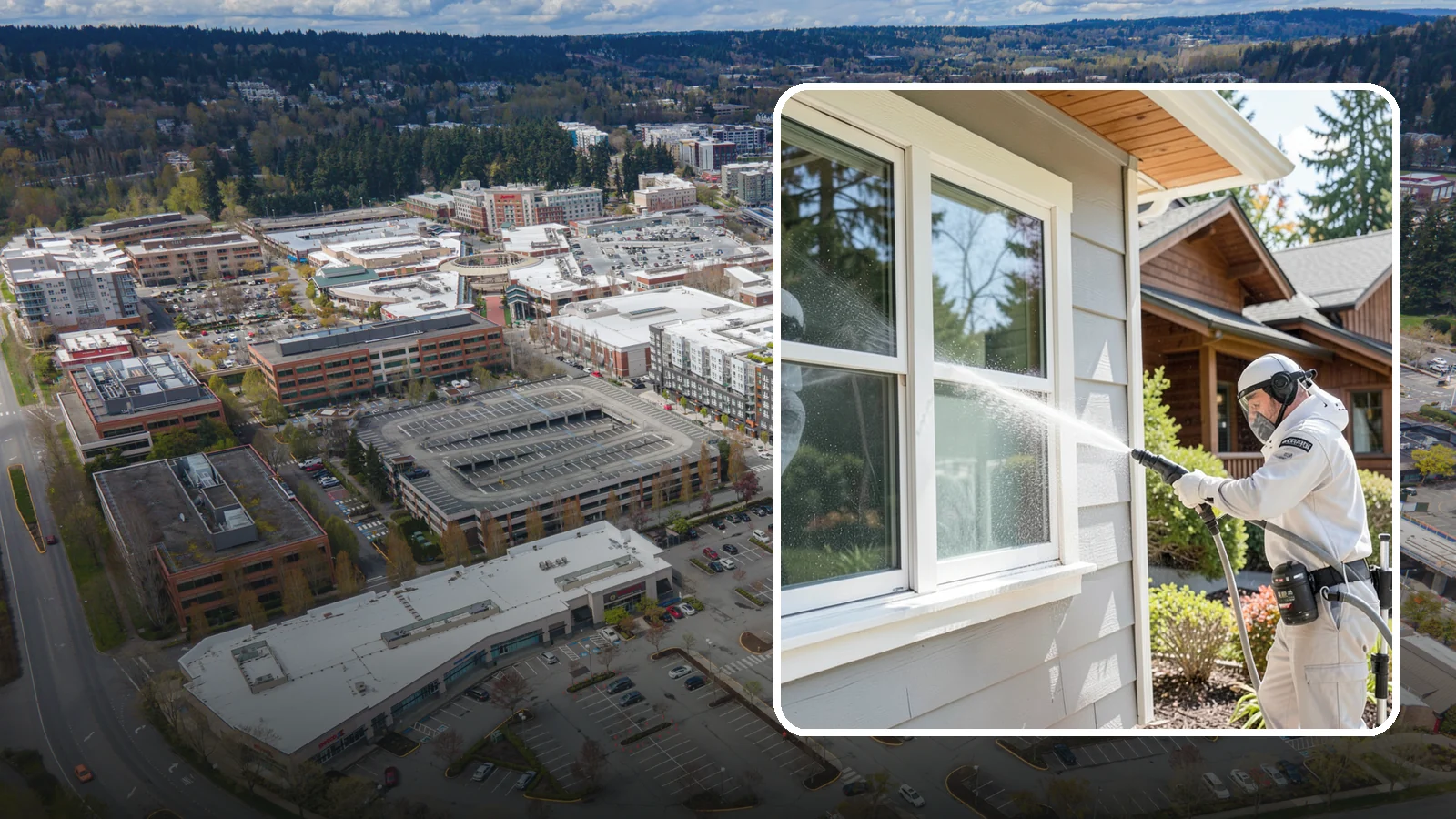 Window Track Cleaning in Redmond, King County, WA - Deep cleaning of window tracks where our wet climate packs dirt, grit, and mildew into the channels.