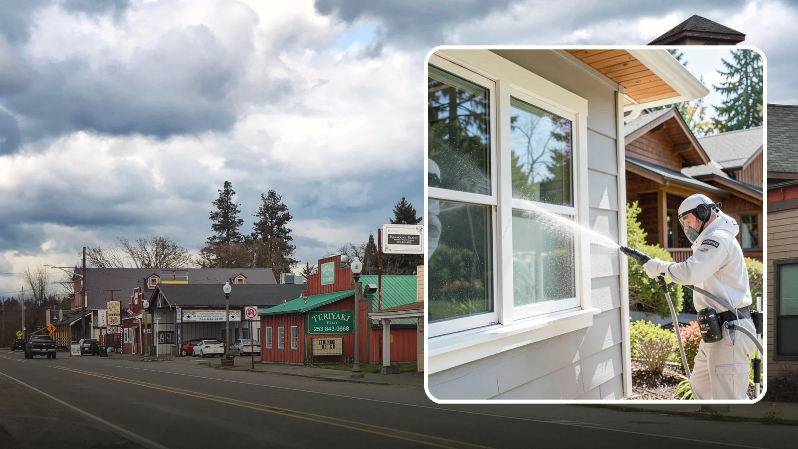 Window Track Cleaning in Roy, Pierce County, WA - Deep cleaning of window tracks where our wet climate packs dirt, grit, and mildew into the channels.