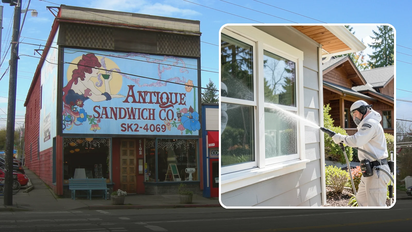 Window Track Cleaning in Ruston, Pierce County, WA - Deep cleaning of window tracks where our wet climate packs dirt, grit, and mildew into the channels.