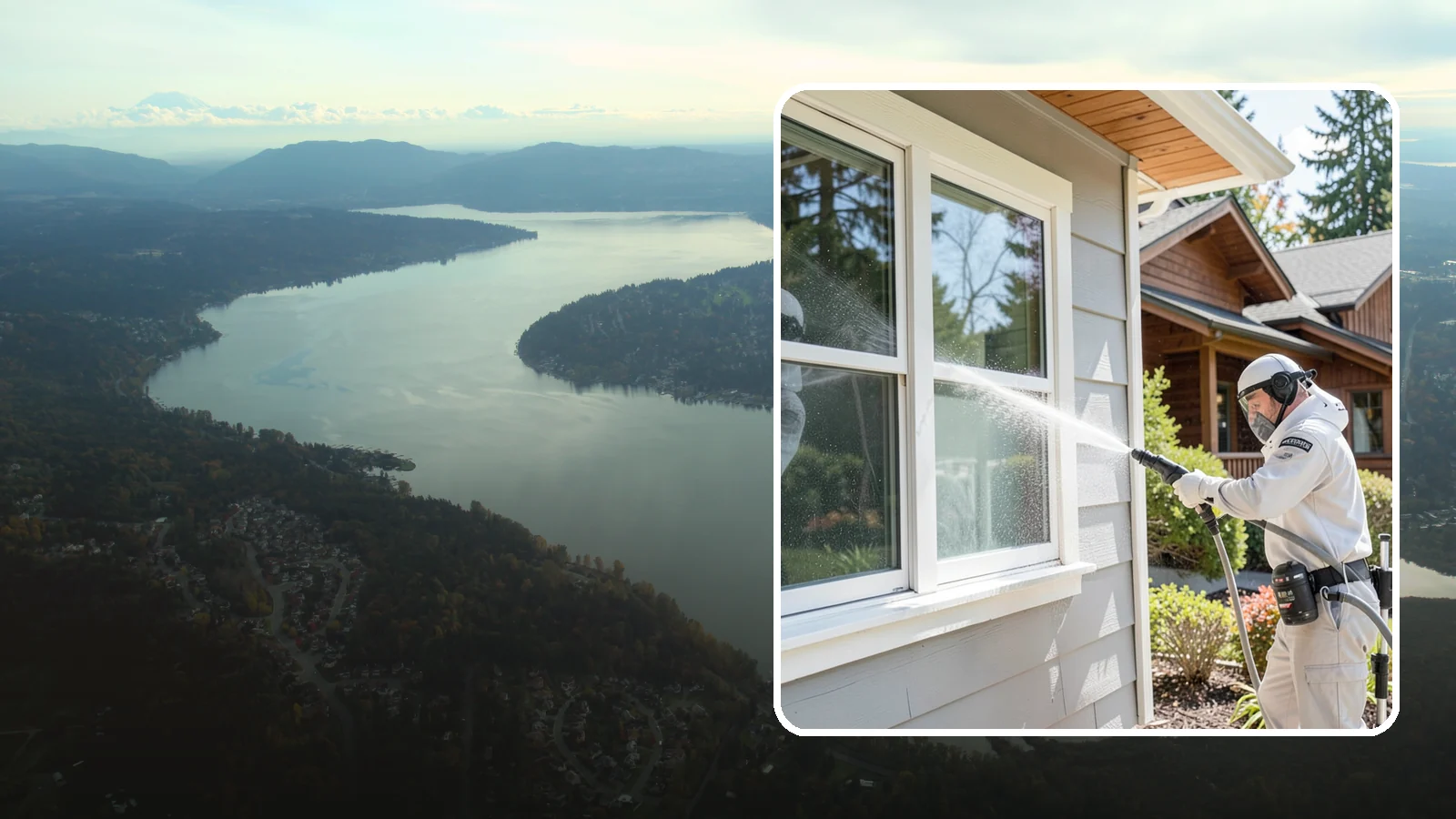 Window Track Cleaning in Sammamish, King County, WA - Deep cleaning of window tracks where our wet climate packs dirt, grit, and mildew into the channels.
