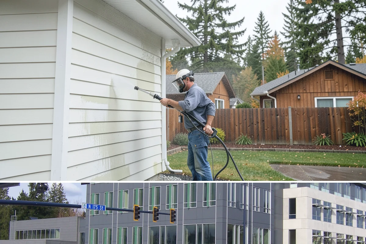 Window Track Cleaning in Shoreline, King County, WA - Track cleaning fits well in spring, clearing the damp winter buildup before summer window use.