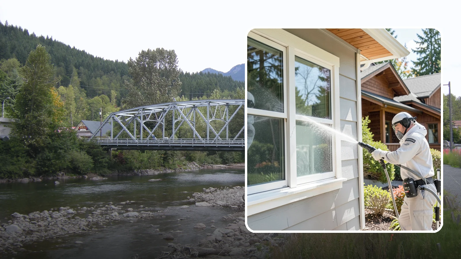 Window Track Cleaning in Skykomish, King County, WA - Deep cleaning of window tracks where our wet climate packs dirt, grit, and mildew into the channels.
