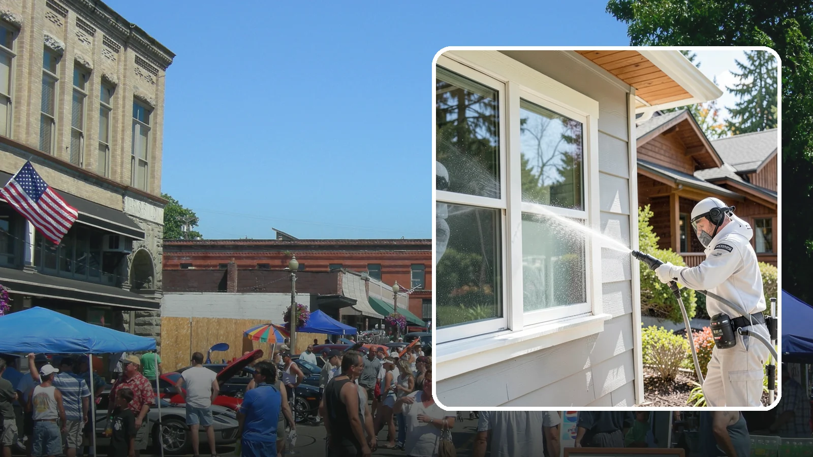 Window Track Cleaning in Snohomish, Snohomish County, WA - Deep cleaning of window tracks where our wet climate packs dirt, grit, and mildew into the channels.