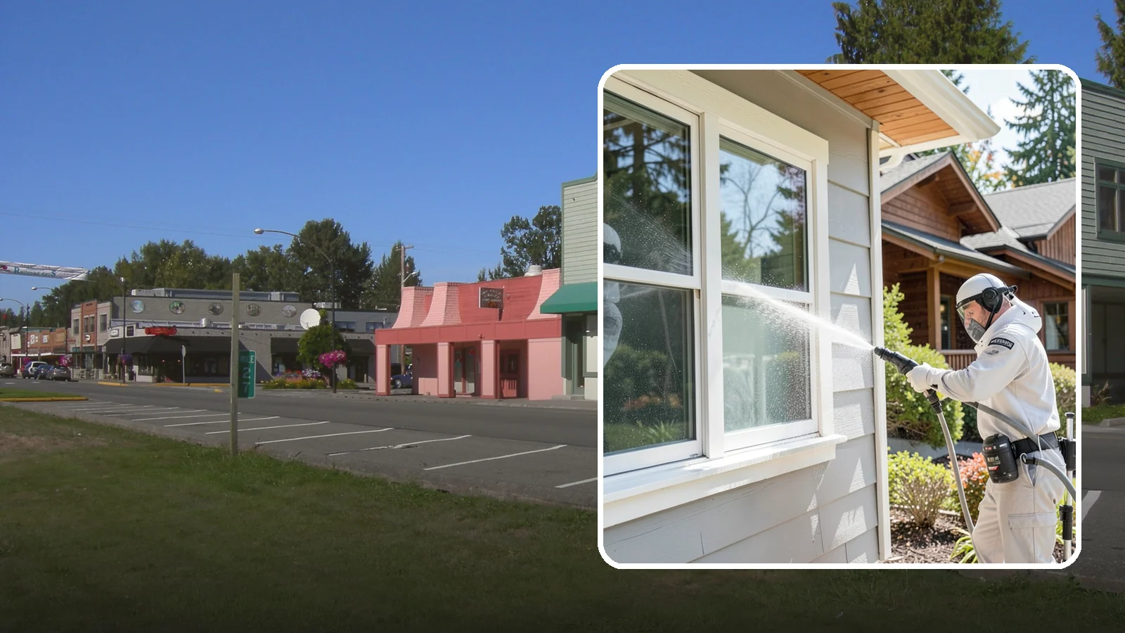 Window Track Cleaning in Snoqualmie, King County, WA - Deep cleaning of window tracks where our wet climate packs dirt, grit, and mildew into the channels.
