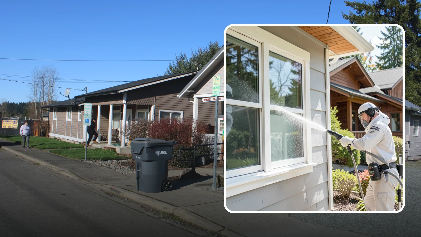 Window Track Cleaning in South Prairie, Pierce County, WA - Deep cleaning of window tracks where our wet climate packs dirt, grit, and mildew into the channels.