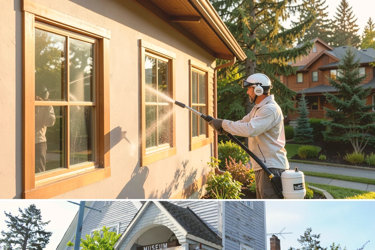 Window Track Cleaning in Steilacoom, Pierce County, WA - Track cleaning fits well in spring, clearing the damp winter buildup before summer window use.
