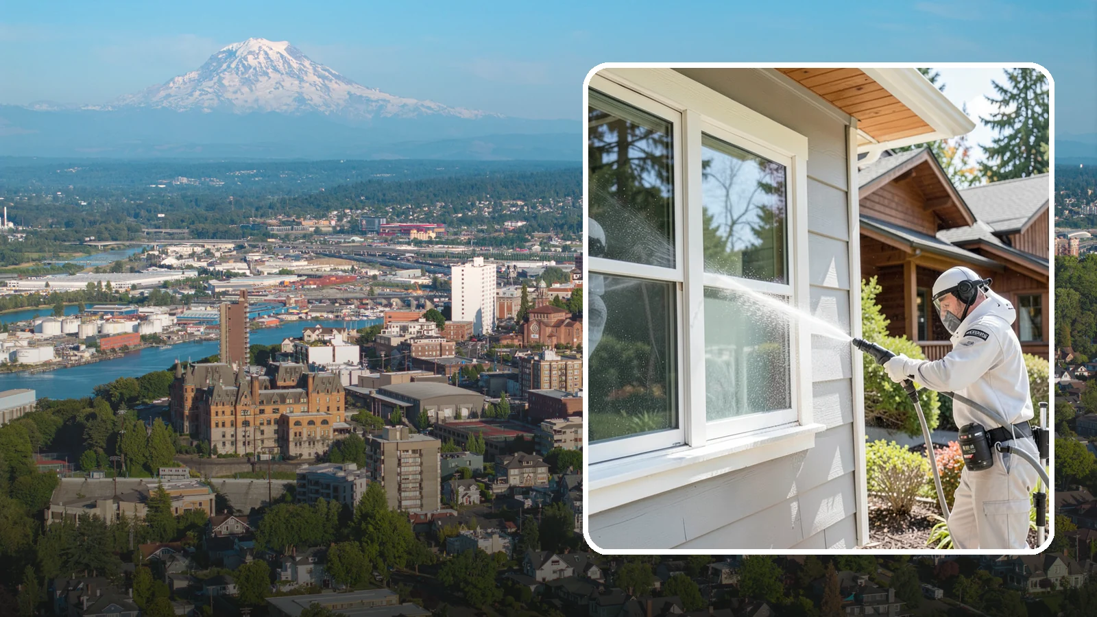 Window Track Cleaning in Tacoma, Pierce County, WA - Deep cleaning of window tracks where our wet climate packs dirt, grit, and mildew into the channels.