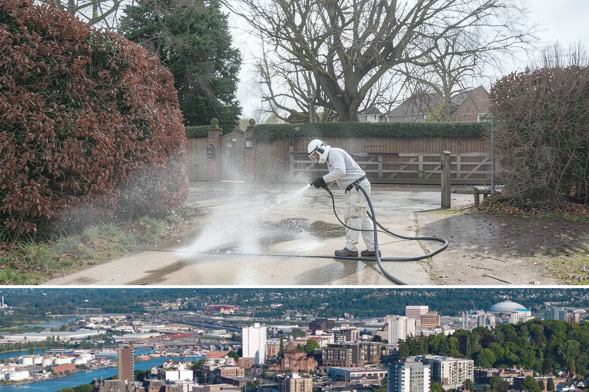 Window Track Cleaning in Tacoma, Pierce County, WA - Track cleaning fits well in spring, clearing the damp winter buildup before summer window use.