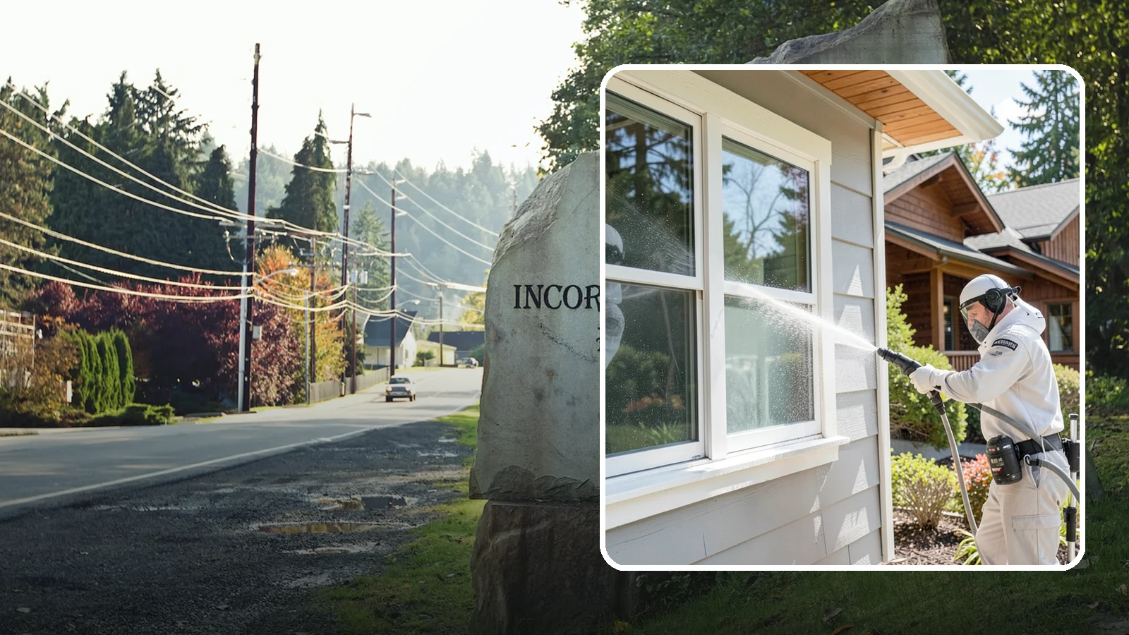 Window Track Cleaning in Wilkeson, Pierce County, WA - Deep cleaning of window tracks where our wet climate packs dirt, grit, and mildew into the channels.