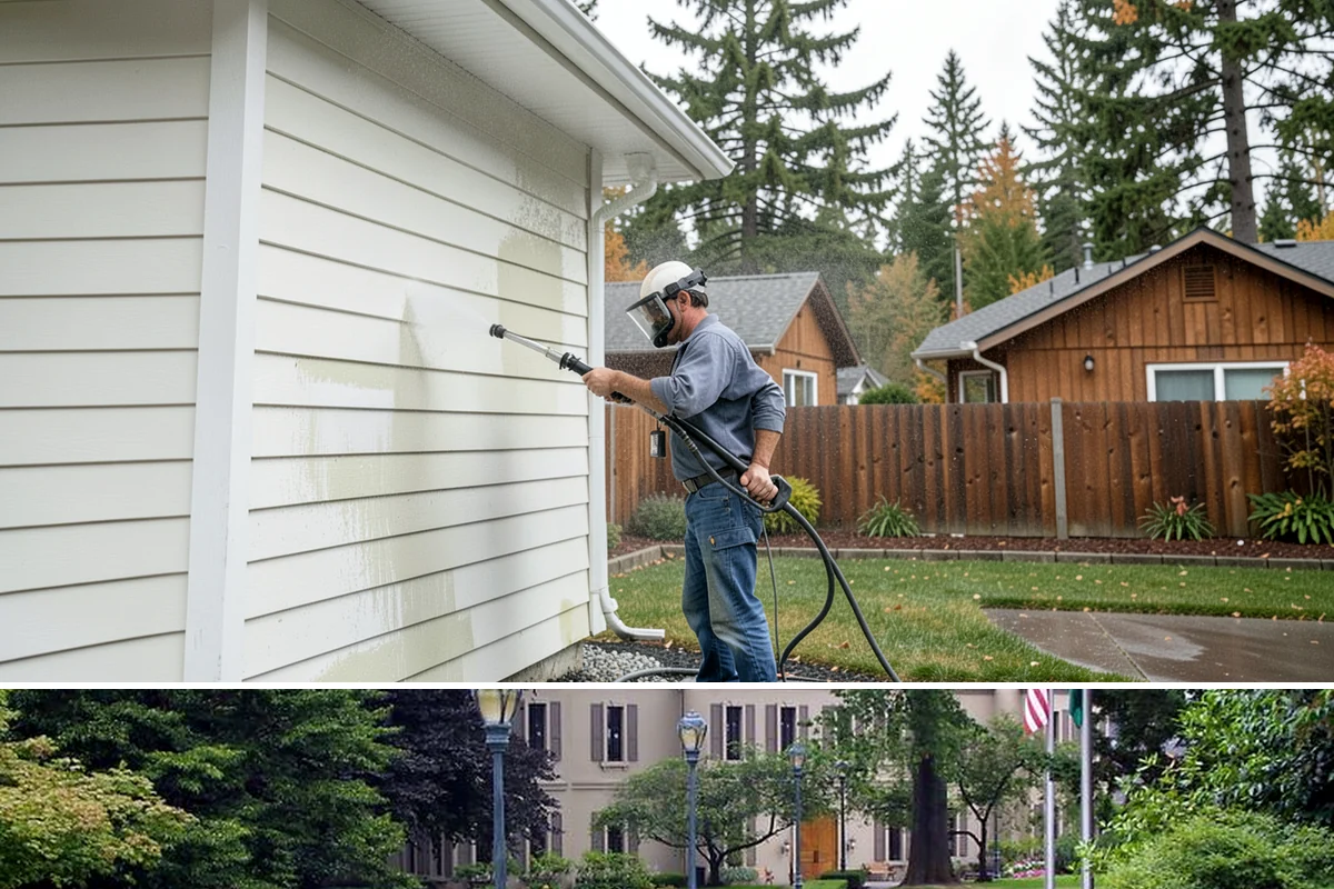Window Track Cleaning in Woodinville, King County, WA - Track cleaning fits well in spring, clearing the damp winter buildup before summer window use.
