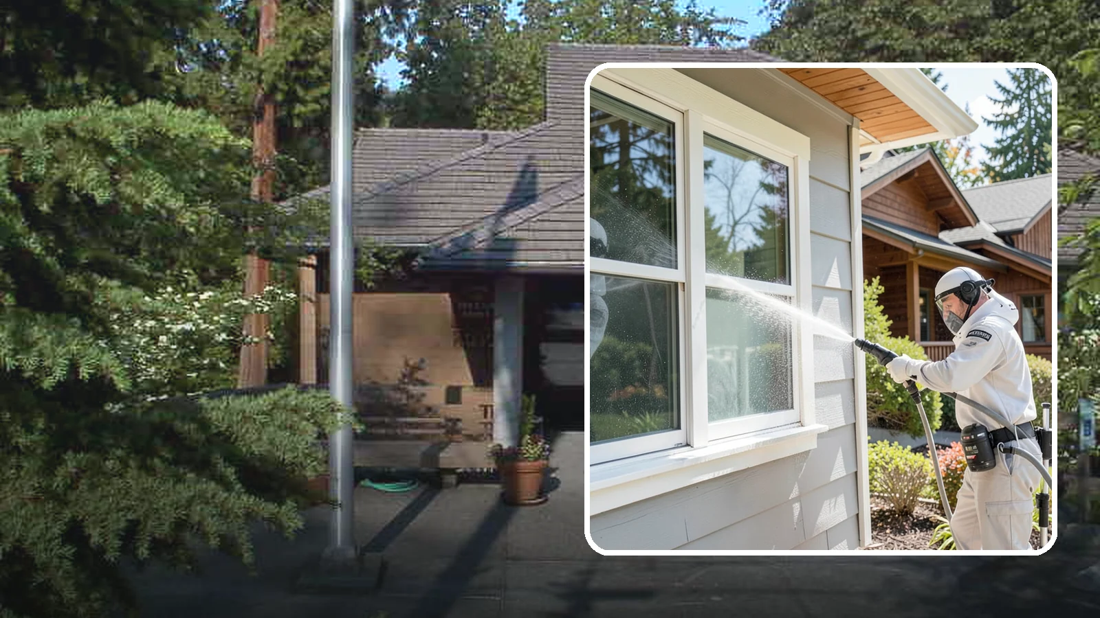 Window Track Cleaning in Yarrow Point, King County, WA - Deep cleaning of window tracks where our wet climate packs dirt, grit, and mildew into the channels.