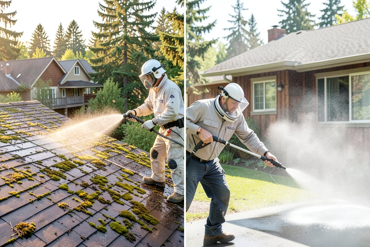 Wood Fence Washing in Arlington, Snohomish County, WA - Inspect for loose or rotted boards before starting