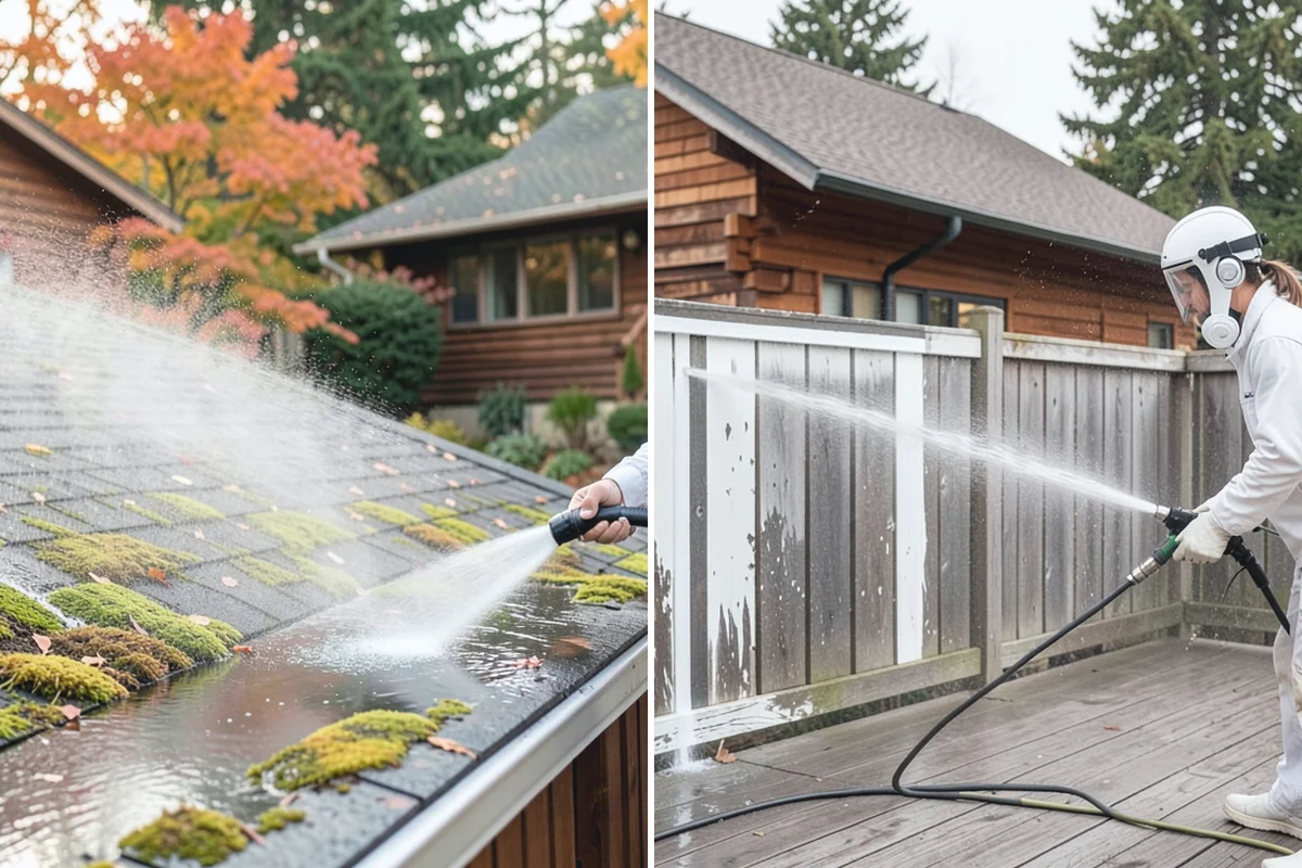 Wood Fence Washing in Beaux Arts Village, King County, WA - Inspect for loose or rotted boards before starting