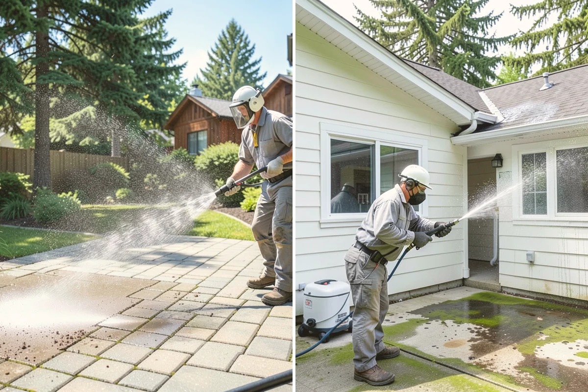 Wood Fence Washing in Bellevue, King County, WA - Inspect for loose or rotted boards before starting
