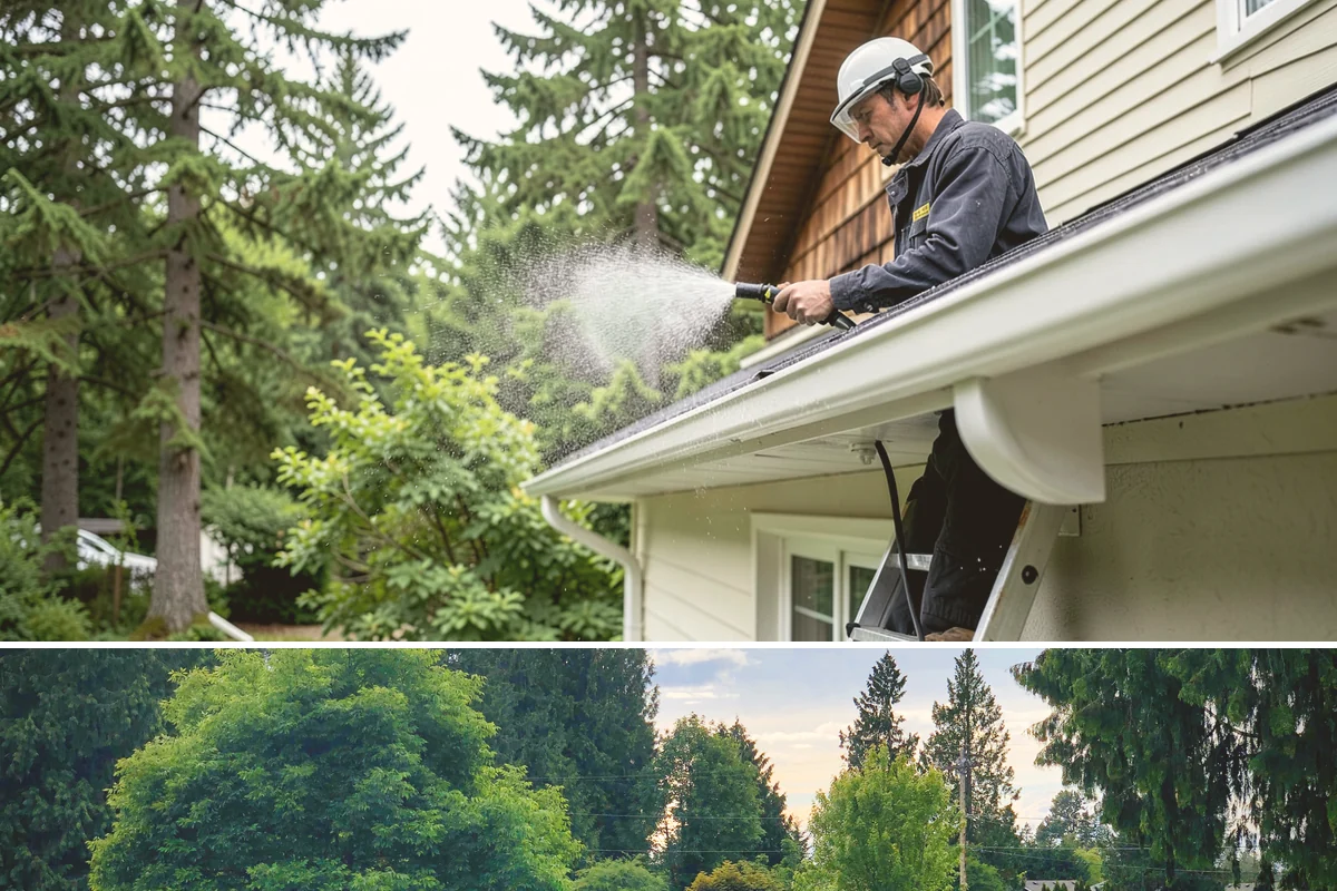 Wood Fence Washing in Bonney Lake, Pierce County, WA - Aim for the drier summer months when the boards can dry out fully between washes and rains.