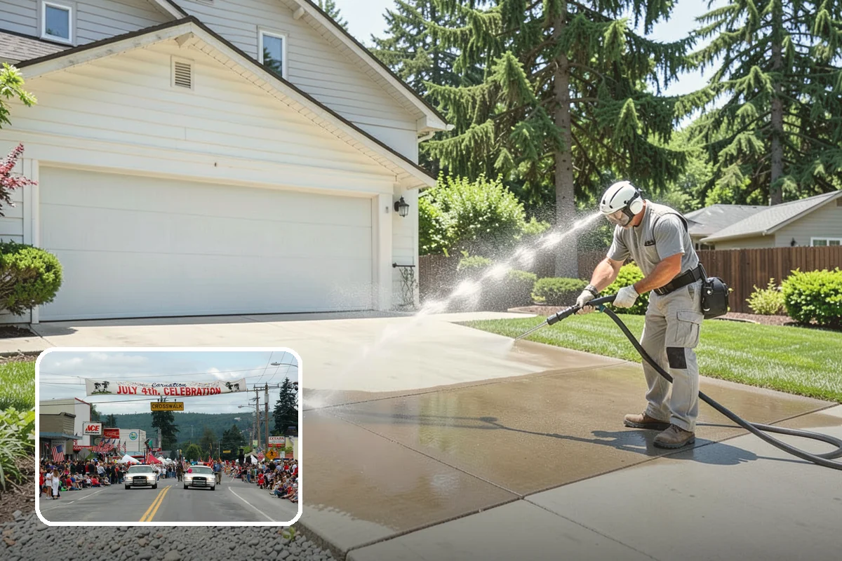 Wood Fence Washing in Carnation, King County, WA - Clears algae and dark rundown streaks from every picket