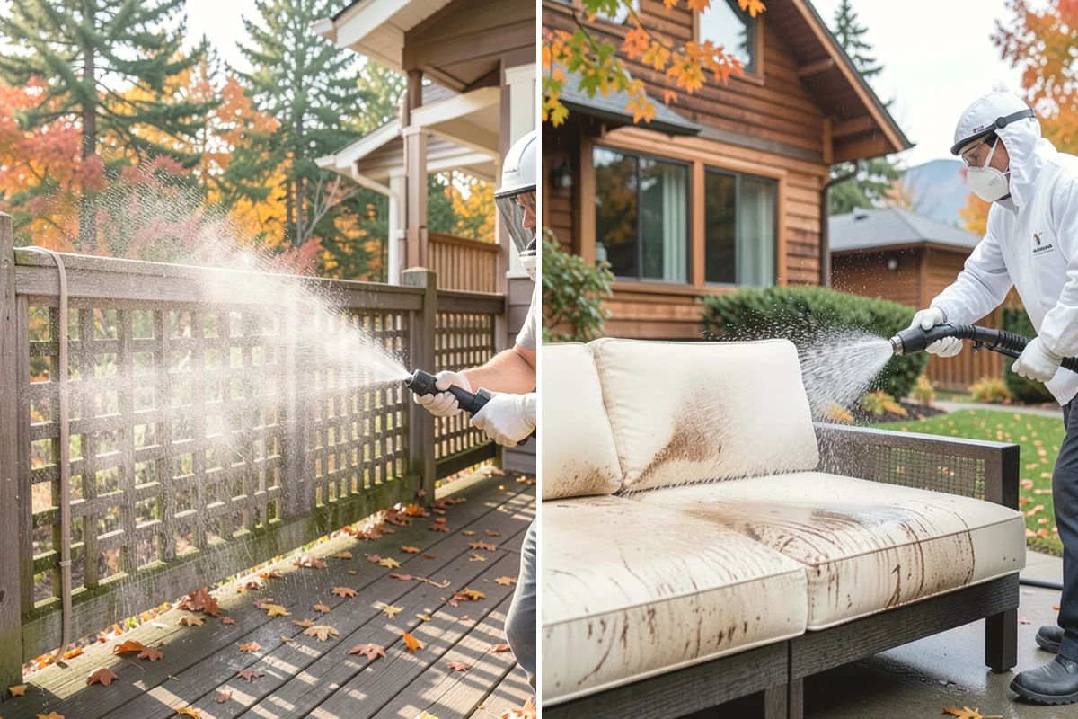 Wood Fence Washing in Duvall, King County, WA - Inspect for loose or rotted boards before starting