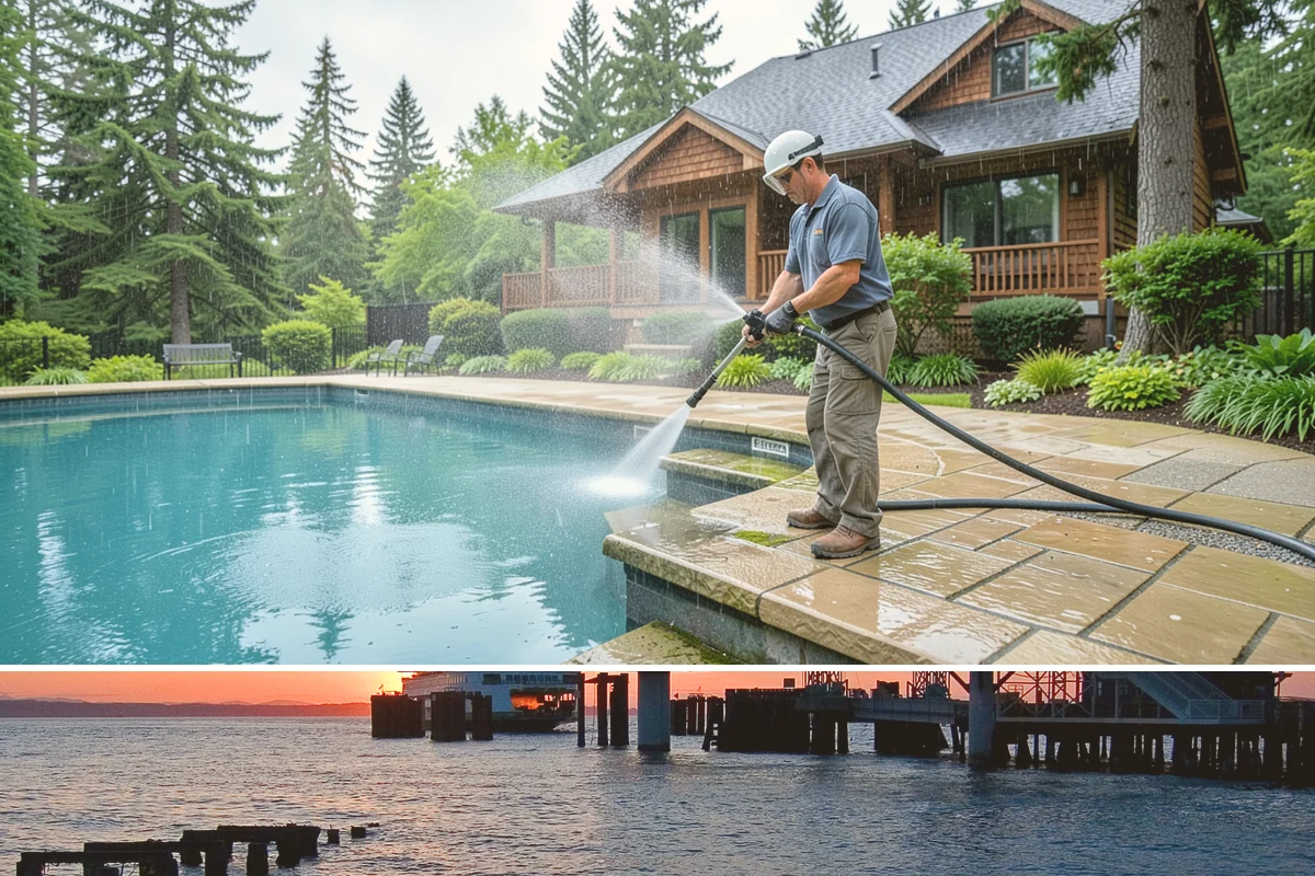 Wood Fence Washing in Edmonds, Snohomish County, WA - Aim for the drier summer months when the boards can dry out fully between washes and rains.