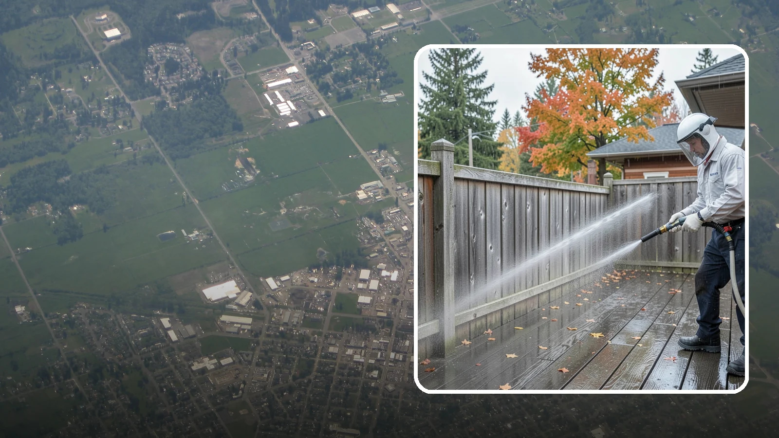 Wood Fence Washing in Enumclaw, King County, WA - Pressure-controlled washing for pressure-treated and fir fences that keeps the boards intact while clearing years of grime.