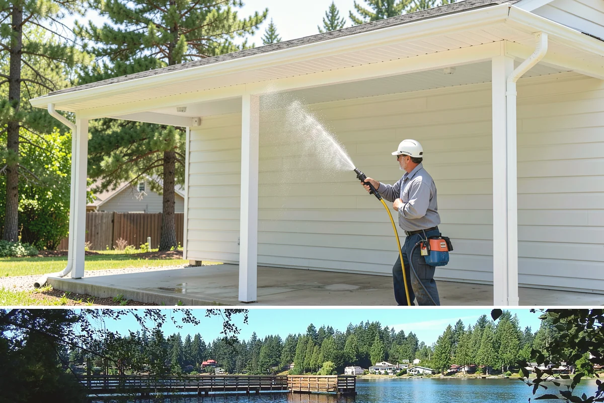 Wood Fence Washing in Federal Way, King County, WA - Aim for the drier summer months when the boards can dry out fully between washes and rains.