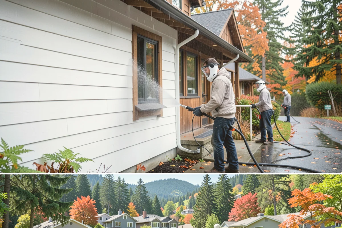 Wood Fence Washing in Fircrest, Pierce County, WA - Aim for the drier summer months when the boards can dry out fully between washes and rains.