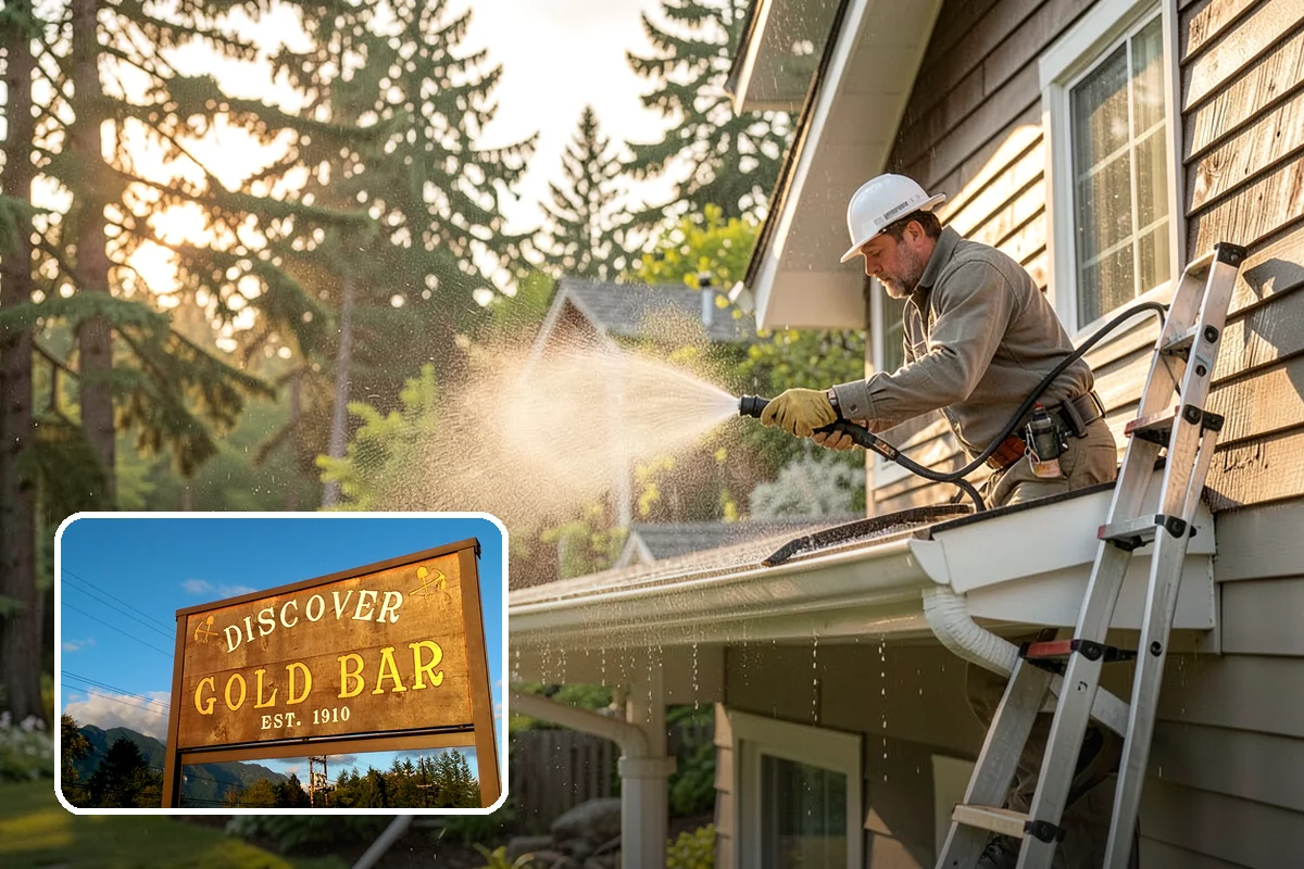 Wood Fence Washing in Gold Bar, Snohomish County, WA - Clears algae and dark rundown streaks from every picket