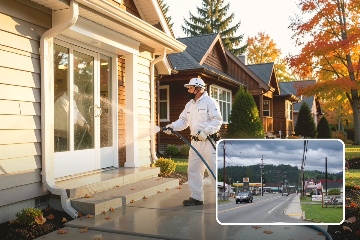 Wood Fence Washing in Granite Falls, Snohomish County, WA - Clears algae and dark rundown streaks from every picket