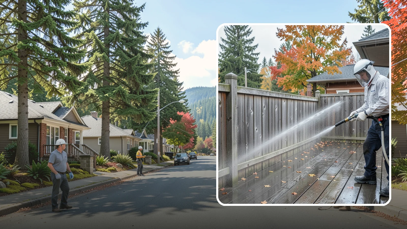 Wood Fence Washing in Hunts Point, King County, WA - Pressure-controlled washing for pressure-treated and fir fences that keeps the boards intact while clearing years of grime.