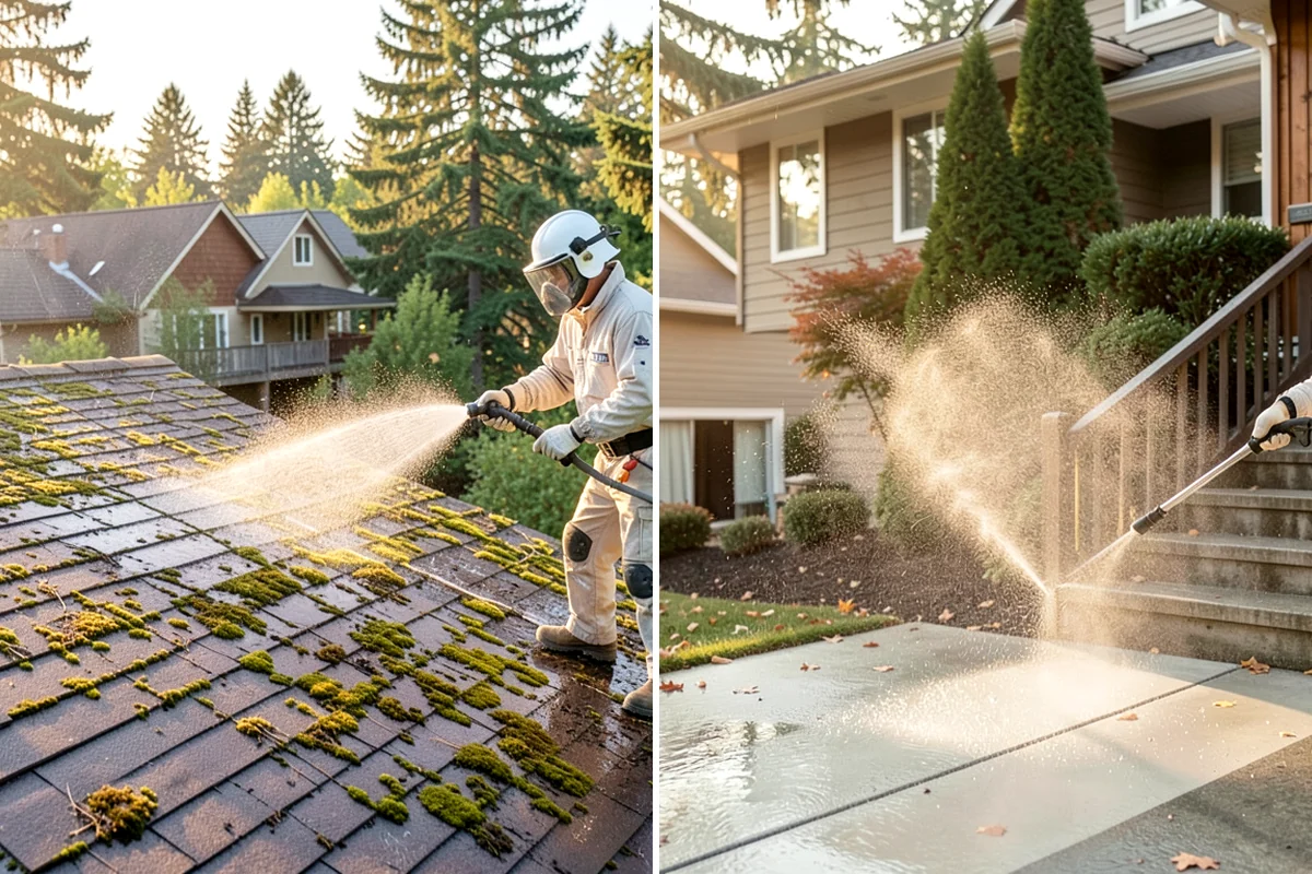 Wood Fence Washing in Kenmore, King County, WA - Inspect for loose or rotted boards before starting