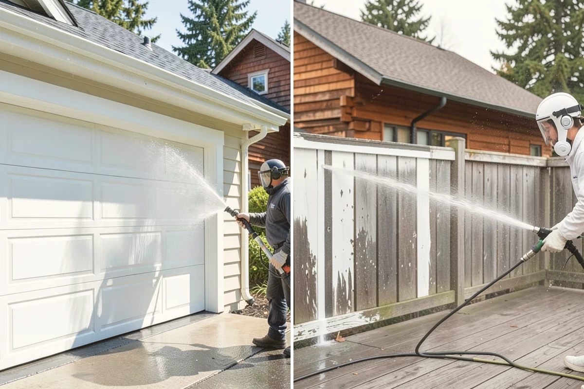 Wood Fence Washing in Kent, King County, WA - Inspect for loose or rotted boards before starting