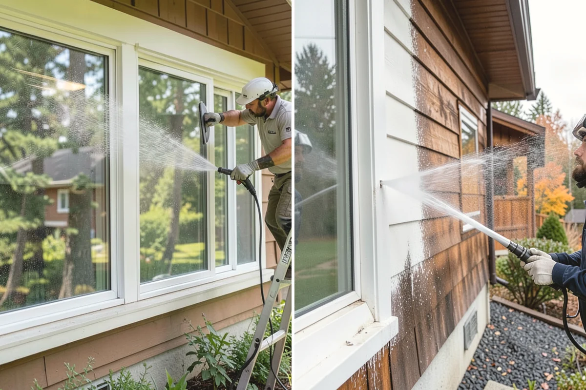 Wood Fence Washing in La Conner, Skagit County, WA - Inspect for loose or rotted boards before starting