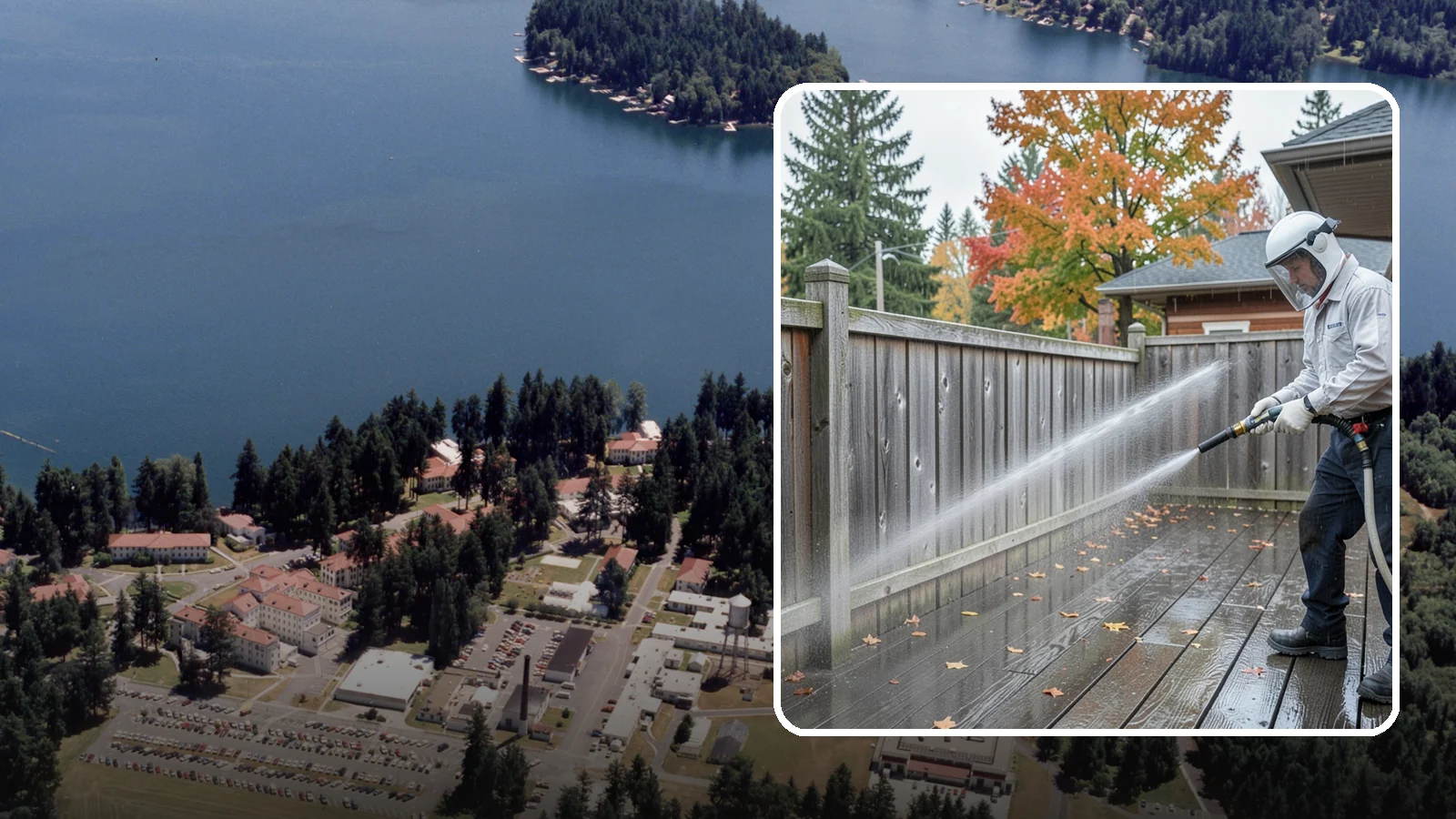 Wood Fence Washing in Lakewood, Pierce County, WA - Pressure-controlled washing for pressure-treated and fir fences that keeps the boards intact while clearing years of grime.