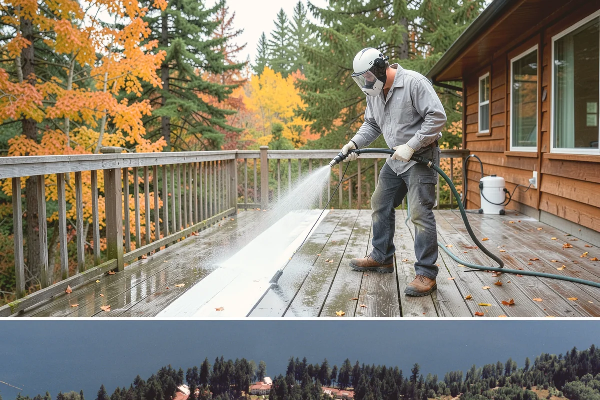 Wood Fence Washing in Lakewood, Pierce County, WA - Aim for the drier summer months when the boards can dry out fully between washes and rains.