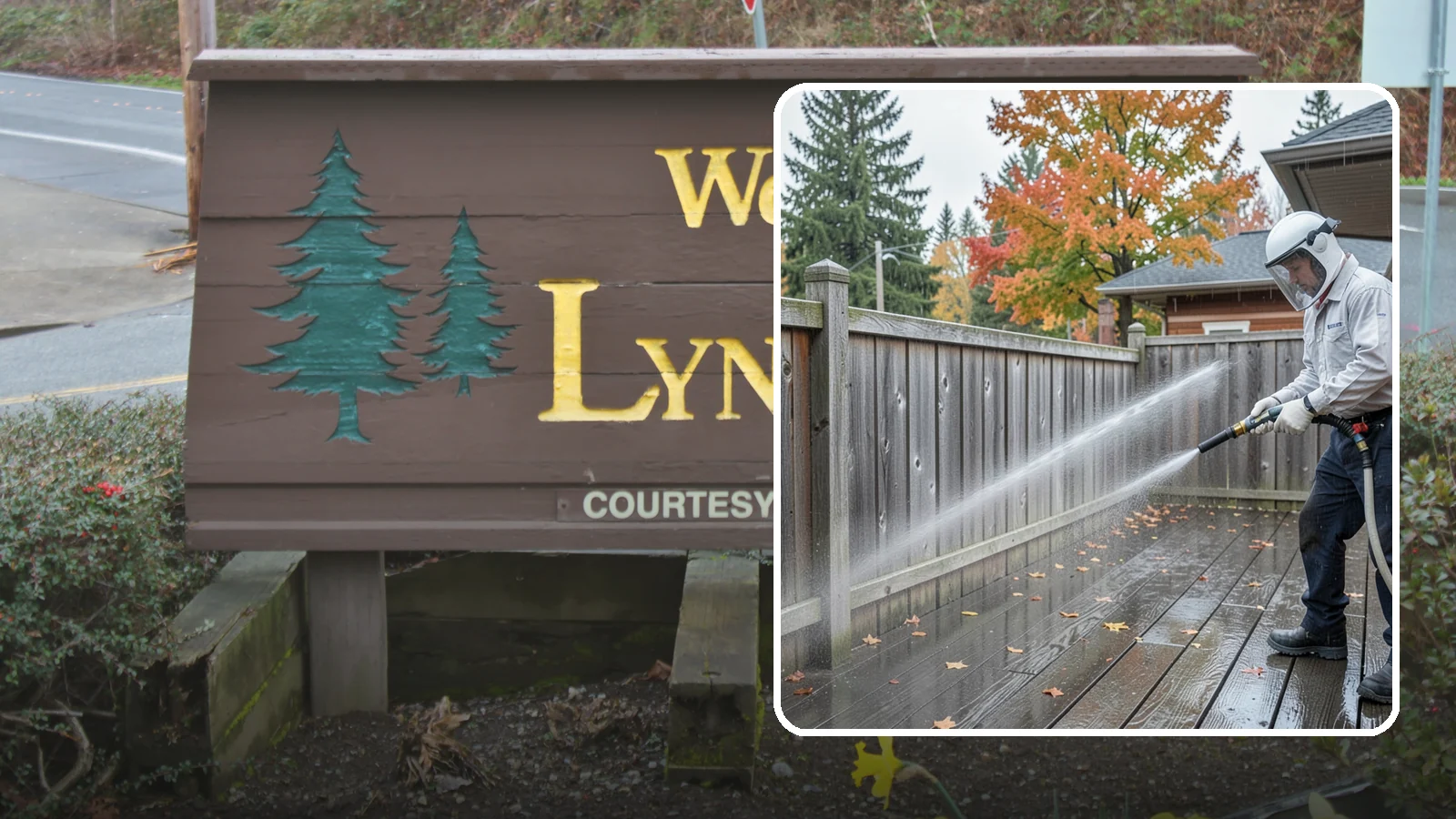 Wood Fence Washing in Lynnwood, Snohomish County, WA - Pressure-controlled washing for pressure-treated and fir fences that keeps the boards intact while clearing years of grime.