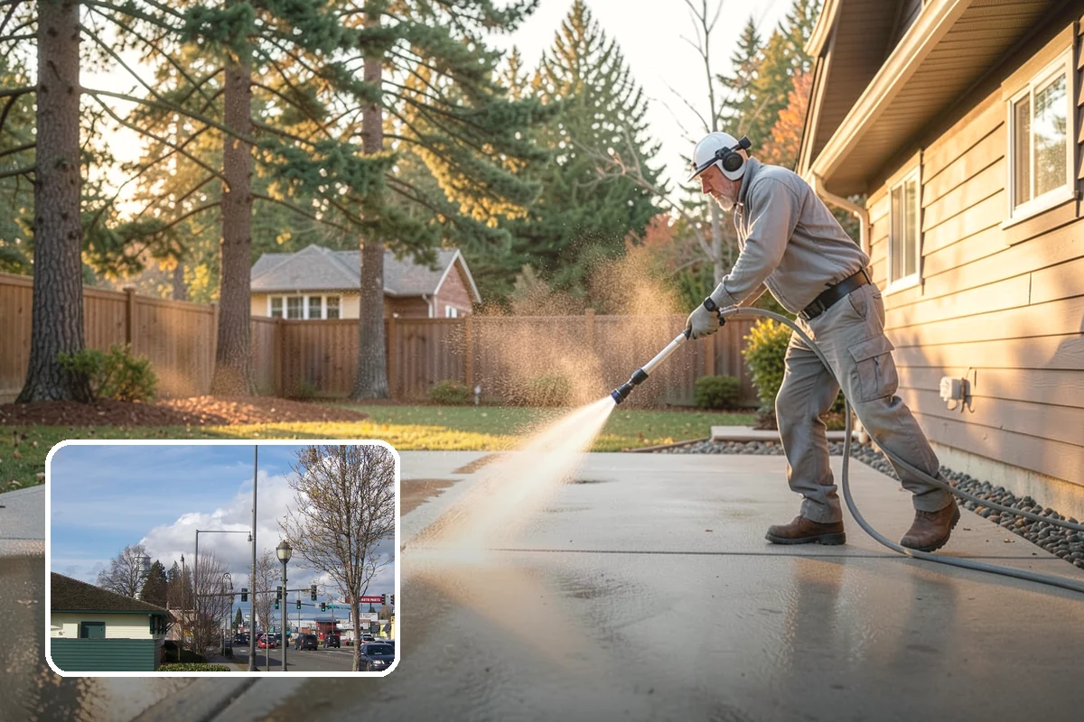Wood Fence Washing in Marysville, Snohomish County, WA - Clears algae and dark rundown streaks from every picket