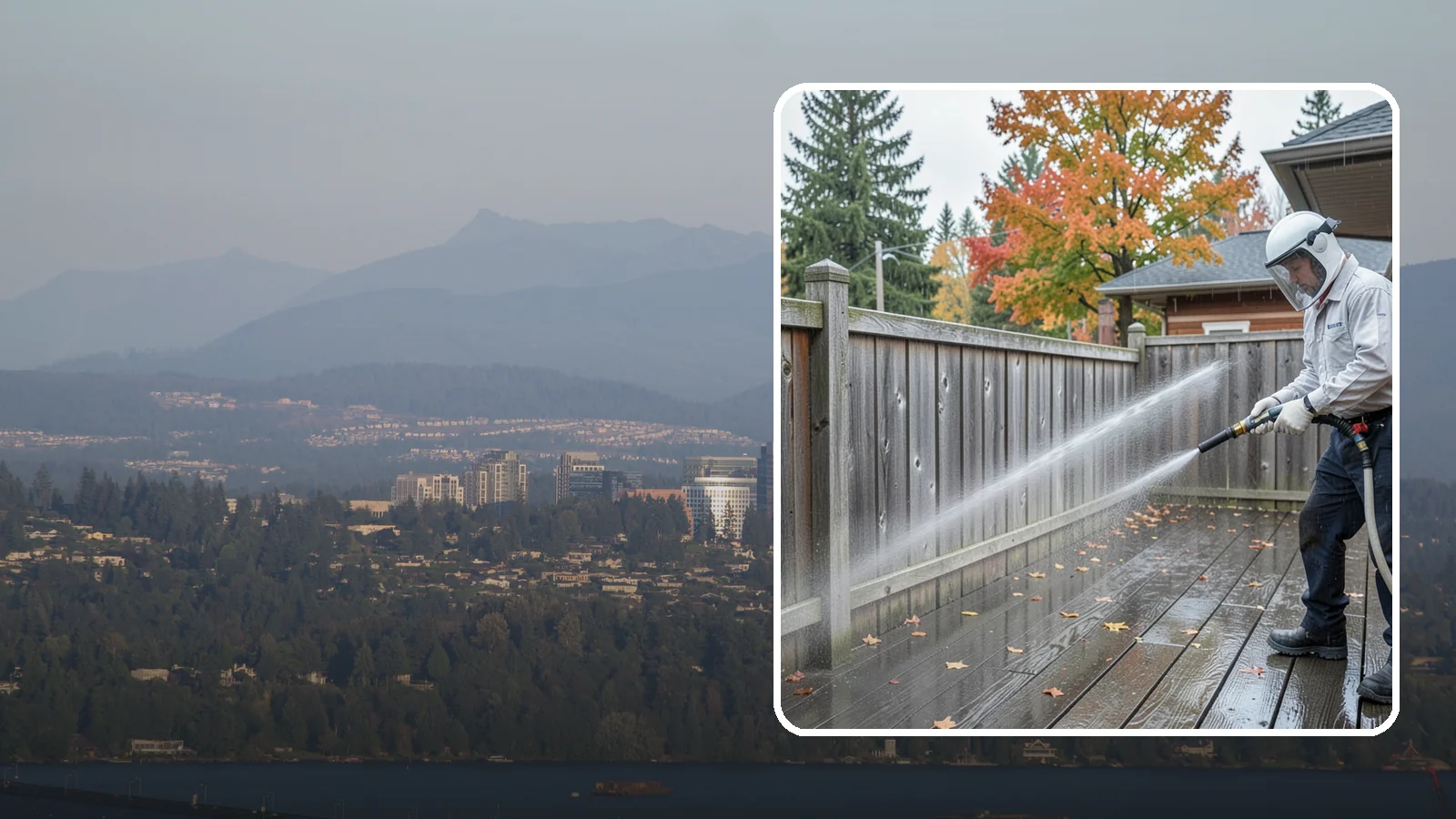 Wood Fence Washing in Medina, King County, WA - Pressure-controlled washing for pressure-treated and fir fences that keeps the boards intact while clearing years of grime.