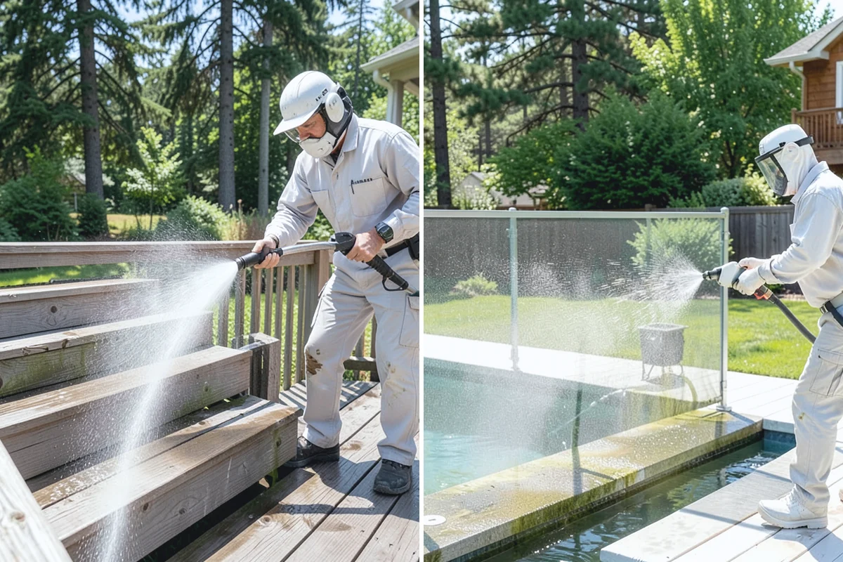 Wood Fence Washing in Medina, King County, WA - Inspect for loose or rotted boards before starting