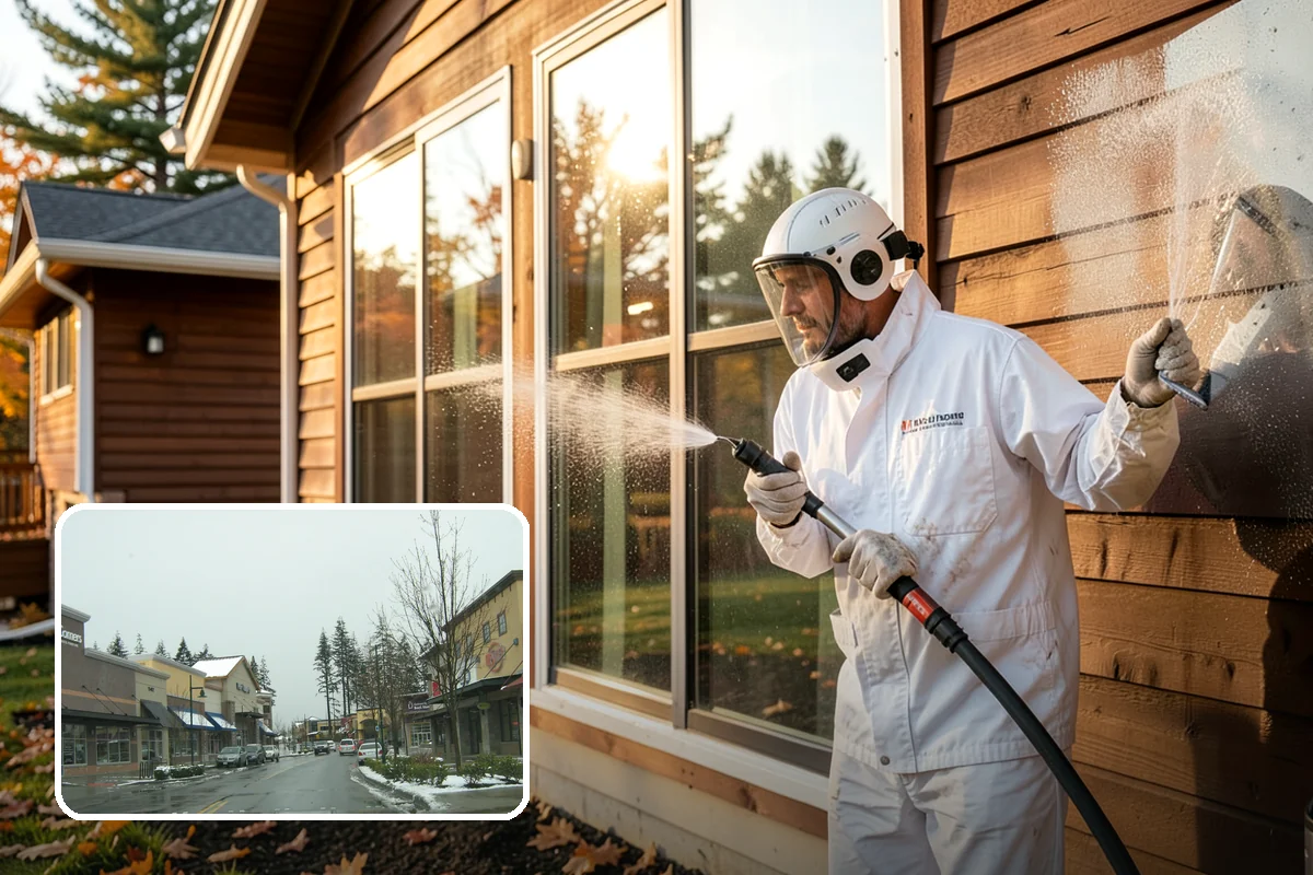Wood Fence Washing in Mill Creek, Snohomish County, WA - Clears algae and dark rundown streaks from every picket