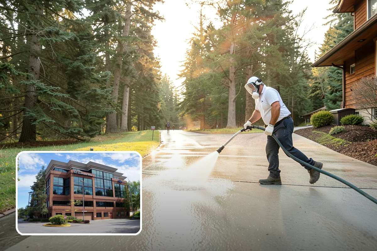 Wood Fence Washing in Mountlake Terrace, Snohomish County, WA - Clears algae and dark rundown streaks from every picket